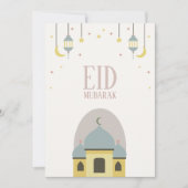 Eid Mubarak gevouwen wenskaart Kaart (Voorkant)