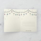 Eid Mubarak gevouwen wenskaart Kaart (Binnen)