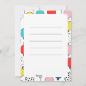 Eid Mubarak gevouwen wenskaart Kaart (Achterkant)