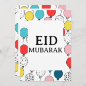 Eid Mubarak gevouwen wenskaart Kaart (Voorkant / Achterkant)