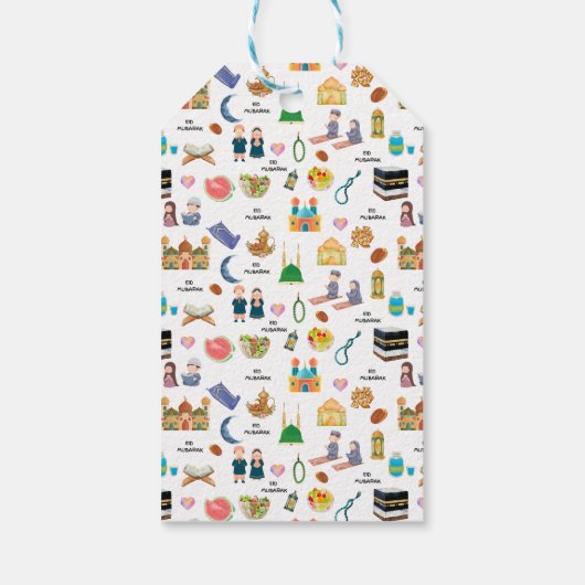 Eid Mubarak Gift Tag Cadeaulabel (Achterkant)