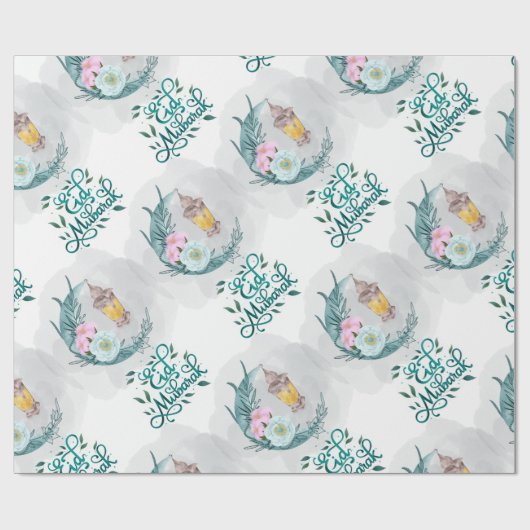 Eid Mubarak Gift Wrapping Paper Cadeaupapier (Vlak)