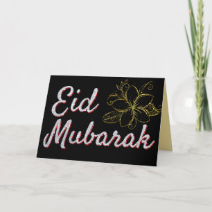 Eid Mubarak Glitter Wenskaart Kaart