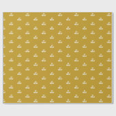 Eid Mubarak Gold Gift Wrapping Paper Cadeaupapier (Vlak)