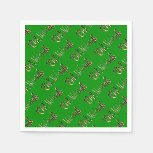 Eid Mubarak Gold look Tekstpatroon legant Servet