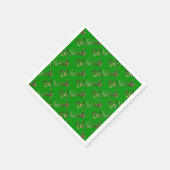 Eid Mubarak Gold look Tekstpatroon legant Servet (Hoek)