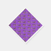 Eid Mubarak Gold look Tekstpatroon legant Servet (Hoek)