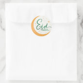 Eid Mubarak Gold Muslim Decorations Ronde Sticker (Tas)