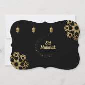 Eid Mubarak Golden Customize Kaart (Voorkant)
