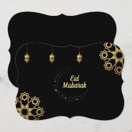 Eid Mubarak Golden Customize Kaart