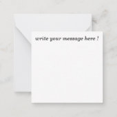 Eid Mubarak Golden Notitiekaartje (Achterkant)