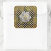 Eid mubarak goud zilver vierkante sticker (Tas)