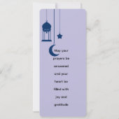 Eid Mubarak Gouden en paarse Mandala Kaart (Achterkant)