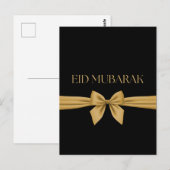Eid Mubarak gouden lint Briefkaart (Voorkant / Achterkant)