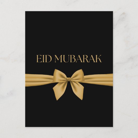 Eid Mubarak gouden lint Briefkaart (Voorkant)