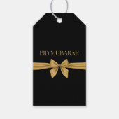 Eid Mubarak gouden lint Cadeaulabel (Voorkant)