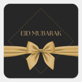 Eid Mubarak gouden lint Vierkante Sticker