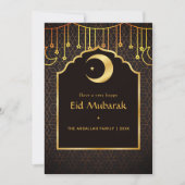 Eid Mubarak Greeting Feestdagenkaart (Voorkant)