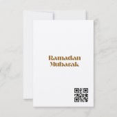 Eid Mubarak Greeting Kaart (Achterkant)