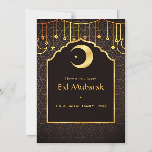 Eid Mubarak Greeting Magnetische Uitnodiging (Voorkant)