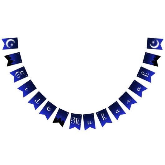Eid Mubarak Greeting - Party Bunting Banner (Alle)