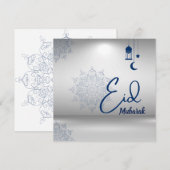 Eid Mubarak Groet Feestdagenkaart (Voorkant / Achterkant)