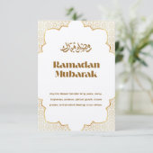 Eid Mubarak Groet Kaart (Staand voorkant)