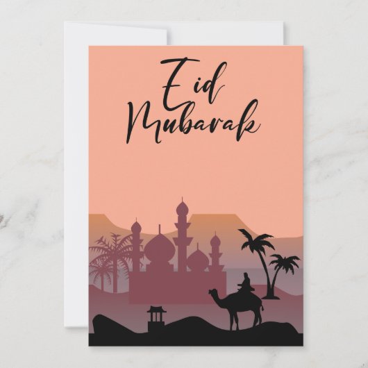 Eid Mubarak-groeten Feestdagenkaart (Voorkant)