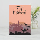 Eid Mubarak-groeten Feestdagenkaart (Staand voorkant)