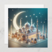 Eid Mubarak Groeten Tekst Feestdagenkaart (Voorkant / Achterkant)