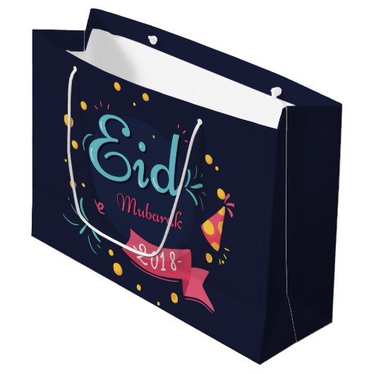 Eid Mubarak Groot Cadeauzakje (Voorkant Gekanteld)