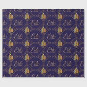 Eid Mubarak - Happy Eid - Ramadan Kareem Cadeaupapier (Vlak)