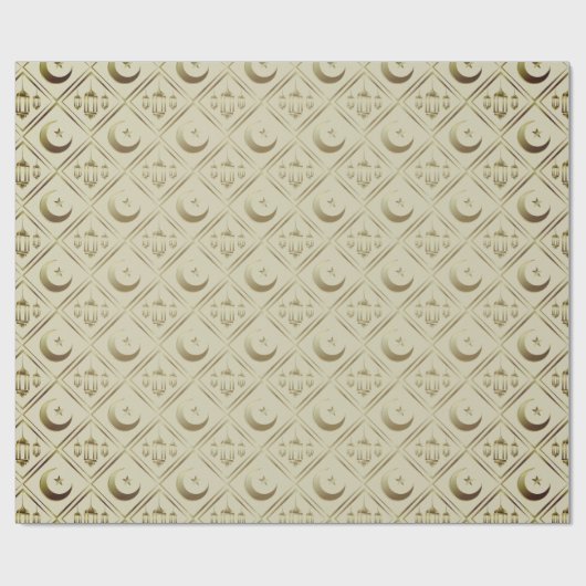 Eid Mubarak - Happy Eid - Ramadan Kareem Cadeaupapier (Vlak)