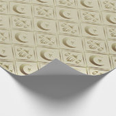 Eid Mubarak - Happy Eid - Ramadan Kareem Cadeaupapier (Hoek)