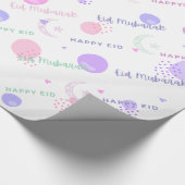 Eid Mubarak/Happy Eid Wrapping Paper Cadeaupapier (Hoek)
