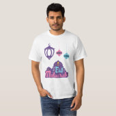 Eid Mubarak - Happy en zegen id T-shirt (Voorkant volledig)