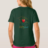 Eid Mubarak Hart Lijn Kunst Meisjes T-shirt (Achterkant)