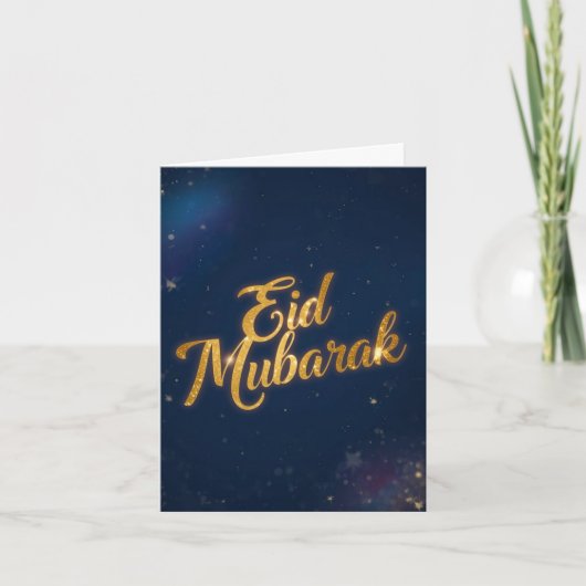 Eid Mubarak  Holiday Folded Card Notitiekaartje (Voorkant)
