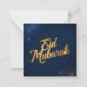 Eid Mubarak  Holiday Note Card Notitiekaartje (Voorkant)