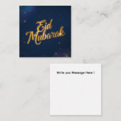 Eid Mubarak  Holiday Note Card Notitiekaartje (Voorkant / Achterkant)