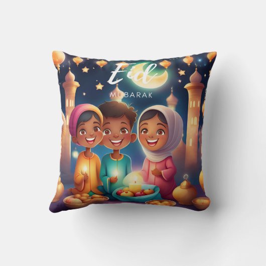 Eid Mubarak Iftar Kussen (Achterkant)