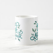 Eid Mubarak in Arabische kalligrafie in groene kle Koffiemok (Center)