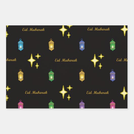 Eid Mubarak Inpakpapier Vel (Voorkant 3)
