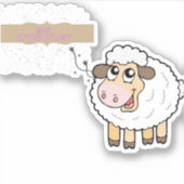 Eid Mubarak Islamic Arabic Calligraphy-Eid al-Adha Sticker (Voorkant)