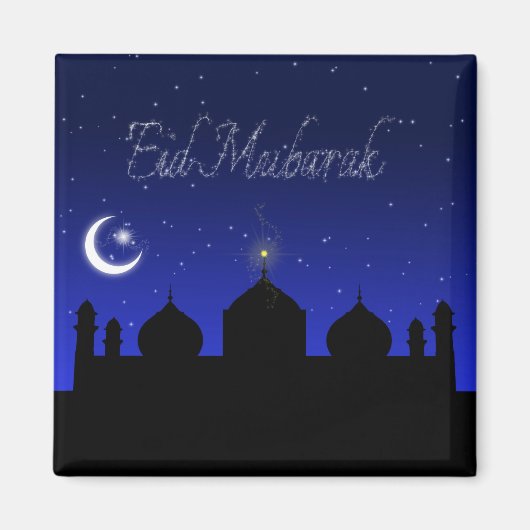 Eid Mubarak - Islamic Greeting Magnet (Voorkant)