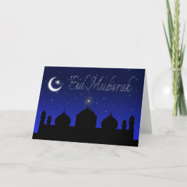 Eid Mubarak - Islamitisch Wenskaart Feestdagen Kaart