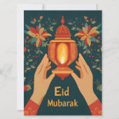 Eid Mubarak islamitische feestdag Feestdagenkaart (Voorkant)