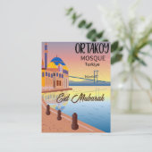 Eid mubarak islamitische feestkaarten briefkaart (Staand voorkant)