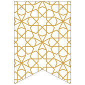 Eid Mubarak Islamitische geometrische goudversieri Vlaggetjes (Tweede vlag)