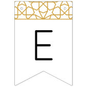 Eid Mubarak Islamitische geometrische goudversieri Vlaggetjes (Derde vlag)